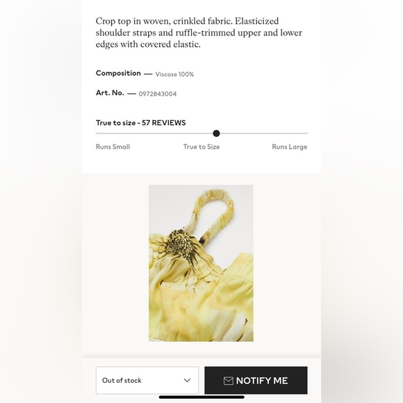 NWOT H&M crop tank - Picture 5 of 6